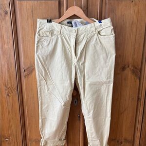 Women's Straight Leg Pants in Light Yellow— Classic Everyday Style